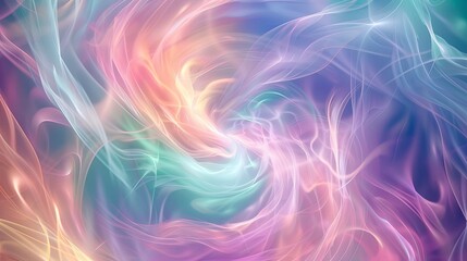Fototapeta premium Abstract Swirls of Pastel Colors. A Dreamlike Background Image