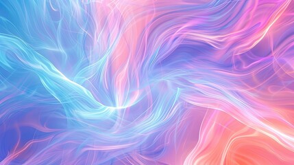 Obraz premium Abstract Pastel Swirls. Dreamy Background Texture in Pink and Blue