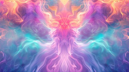 Abstract Vibrant Colors Background. Neon Pink, Purple, and Blue Fluid Design