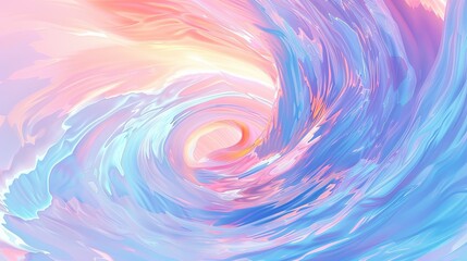 Fototapeta premium Abstract Pastel Swirl. Colorful Background for Design