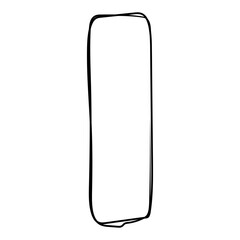 Rectangular geometric hand-drawn frame