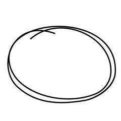 Round geometric hand-drawn frame