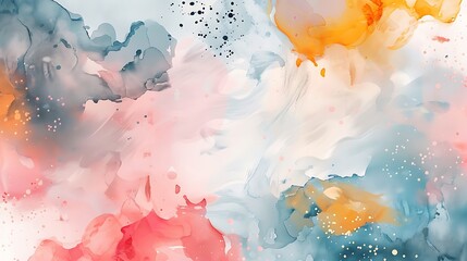 A whimsical flyer background with dreamy watercolor strokes and playful patterns, adding a touch of creativity to your design.