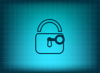 Vector illustration blue background