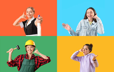 Collage of different women showing 