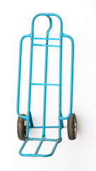 empty hand truck for transportation isolated on white background