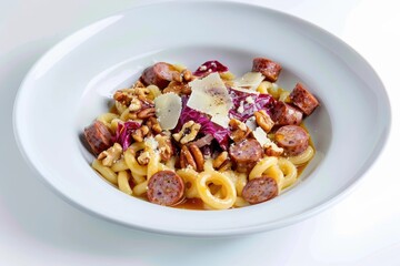 Sumptuous Italian Dish: Cavatelli with Sausage and Radicchio