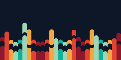 Abstract retro vintage line pattern background