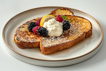 Chamomile Tea Soaked Brioche French Toast