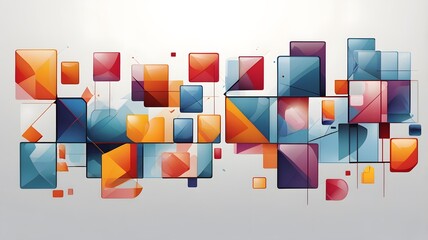 abstract colorful background with arrows, ai generated