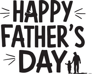 Father's Day vector typography
