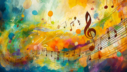 Fototapeta na wymiar abstract music background