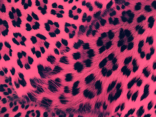 Obraz premium Neon Pink Leopard Fur Pattern for Trendy Fashion and Modern Design Concepts .