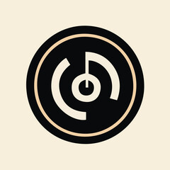 Grunge hand draw shape music notes, icon isolated vector editable lOGO