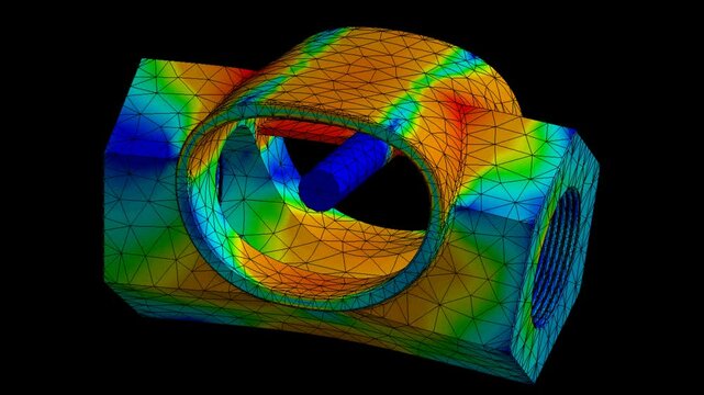 Mechanic simulation engineering - Stress and breakpoint analysis of flow meter part under force and moment conditions