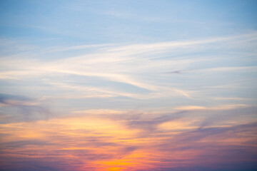 Obraz premium sunset sky texture evening gradient cloudscape