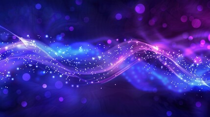 Abstract Purple and Blue Swirling Lights