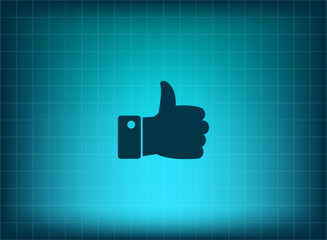 Obraz premium Vector illustration, blue background.