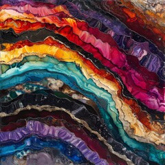 Abstract representation of earth's geological layers background
