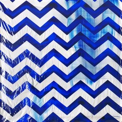 blue and white chevron pattern