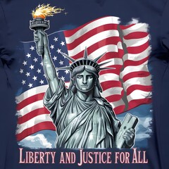 Obraz premium Celebrating Freedom and Unity on American Independence Day, 4th July.