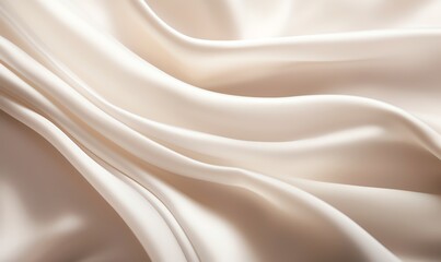 Obraz premium Creamy Smooth Silk Fabric