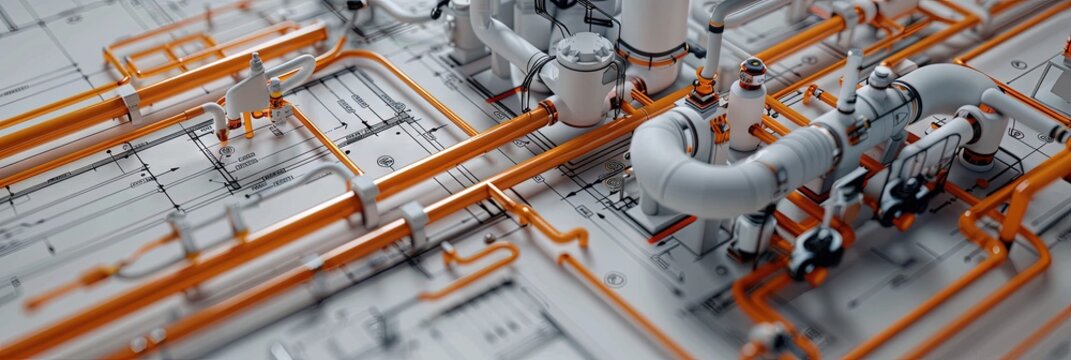 hvac drafting, plumbing, fire fighting 2D drawings blueprints 