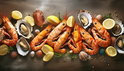 A luxurious display of seafood featuring a mix of grilled and raw options, like charred prawns, shrimp, and seared fish. It was such a luxurious display of food, and it tasted as good as it looked.