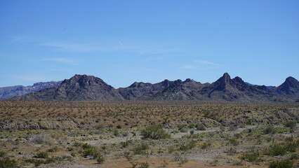 Travel Arizona driving thru the Desert