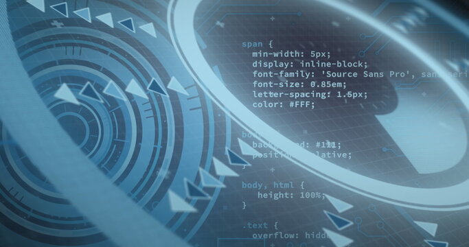 Image of data processing over scope scanning