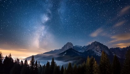 sunrise in the mountains