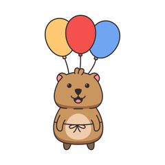 cute quokka illustration