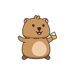 cute quokka illustration