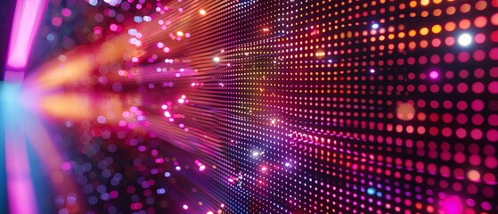 Obraz premium Abstract digital hologram wall background. Modern abstract background 