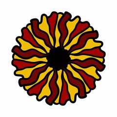 flower decoration isolated icon illustration design