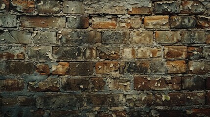 Vintage brick wall background with texture for design elements and product displays