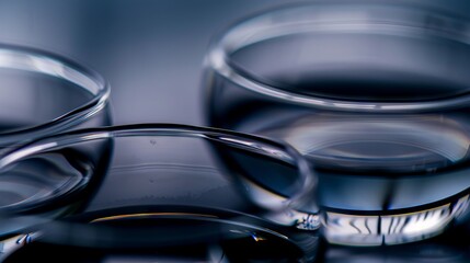 Modern abstract background. Abstract glass shape with dark background, 3d render 