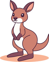 Kangaroo cartoon illustrations