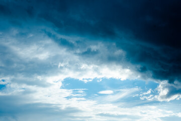 The sky is blue with a few clouds