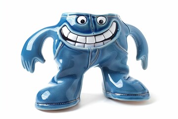 Obraz premium Jeans shaped funny character