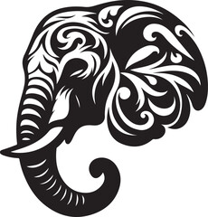 Elephant Silhouette vector illustration