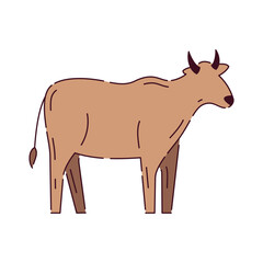 Cow Icon Illustration