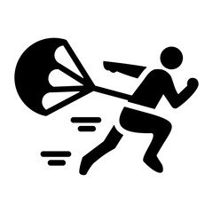 Speed Parachute Icon