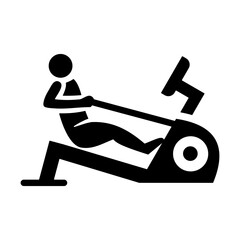 Rowing Machine Icon © Gravisio
