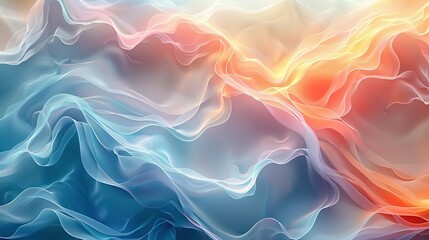 Obraz premium Blue Beige Brilliance: AI Artistic Tech Scene