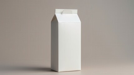 Blank White Cardboard Carton Mockup