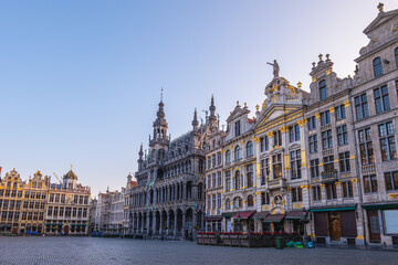 Fototapeta premium Brussels City Museum located at Grand Place, or Grote Markt, in Brussels, Belgium