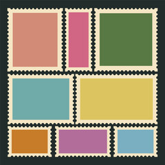 Blank Postage Stamp Vector Illustration