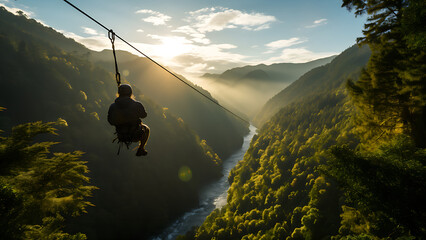 Zip Lining - Adventure Photography, Outdoors, Nature, Sports, Extreme