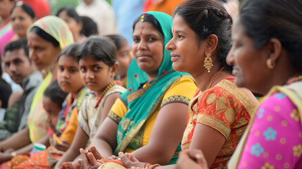 Charity Event in India - People participating in a charity event in India for Independence Day, giving back to the community, compassionate and kind